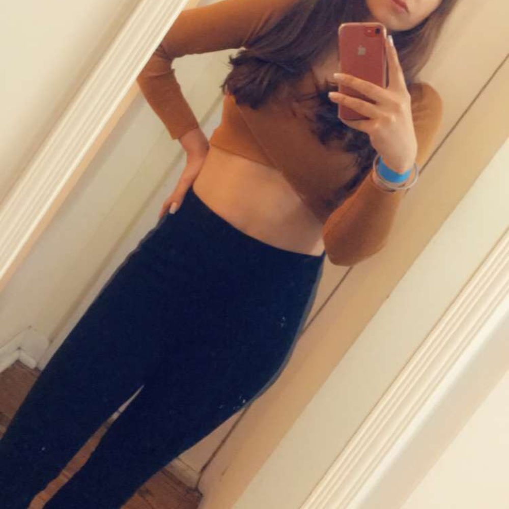 Crop top- Tan - Wrap Crop